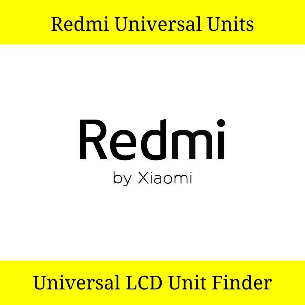 Redmi Universal Unit Combo List